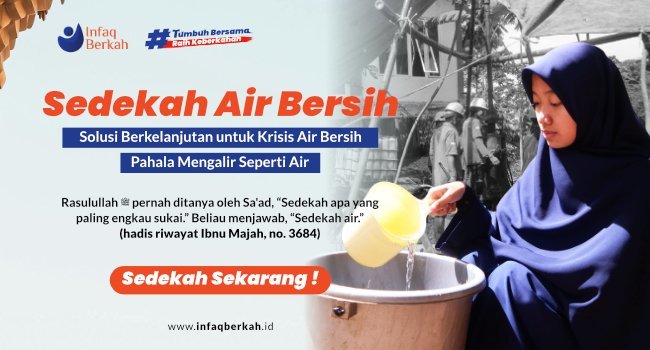 SEDEKAH AIR BERSIH BANTU SANTRI PENGHAFAL QURAN MEMILIKI AIR YANG LAYAK